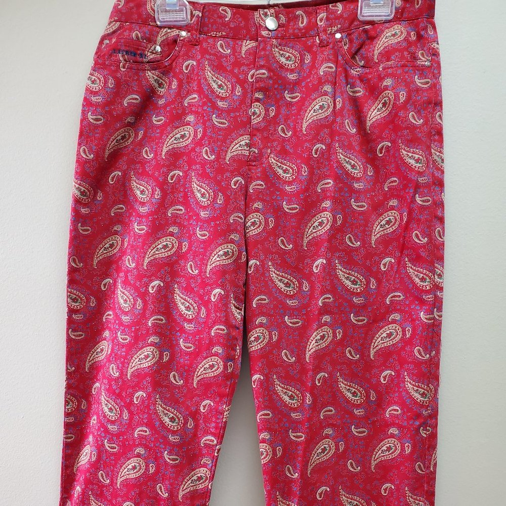 Ralph Lauren Red With Beige Paisley Print